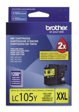 Brother Genuine LC105Y Super High Yield XXL Yellow Ink Cartridges picture