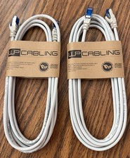 Lot of 2 WP Rack Cat5e Shielded F-UTP Ethernet Patch Cables – 3m (10ft) Gray NEW picture