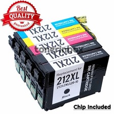 5pk 212XL T212XL Ink Cartridges For Eps 212 XP-4105 XP-4100 WF-2830 WF-2850 XL picture