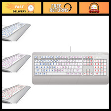 Large Print LED Wired USB Keyboard - Washable, Waterproof, MAC Compatible picture