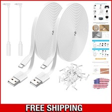 Versatile 25ft Extension Cable for Wyze Cam, Blink & Nest Cam - 2 Pack picture