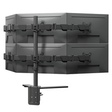 HILLPORT 6 Six Monitor Desk Mount Arm Fits Screens up to 32 inch, 19.8 lbsWeight picture
