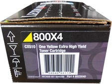 Lexmark 80C0X40 (800X4) Extra High Yield Yellow Toner Cartridge Genuine OEM picture