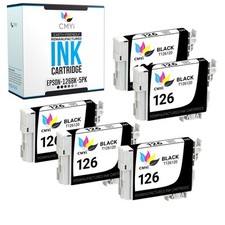 5X CMYi Replacement Black 126 Ink Cartridges for Epson Workforce WF-3540 WF-7010 picture