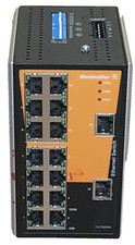 Weidmuller 16 port Din Rail Network Switch IE-SW-VL16-16TX TESTED WORKING picture