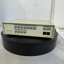 MS-401 Auto Data Switch RS-232 Serial 4-Port Tested Powers On Vintage picture