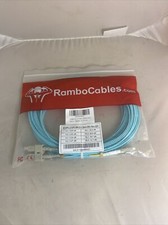 New OM3 SC LC DX MM Fiber Patch Cable, 15m 15 Meters 50ft Rambocables picture