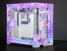 Jellyfish Crossing Lian Li O11D Evo RGB Pink Purple Anime Computer Case picture