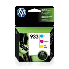 NEW Genuine HP 933 Cyan Magenta Yellow Ink Cartridges 3 Pack EXP 03/2024 picture