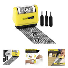 Identity Theft Prevention Stamp Roller Refillable Ink 1.5 Inch Wide Privacy picture