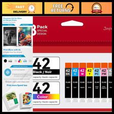 8-Pack CLI-42 Ink Cartridges Compatible for Canon Printers - High Yield, Vibrant picture