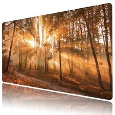 Forest Landscape Mouse Pad Autumn Fall Desk Mat for Keyboard and Mouse Desk Pad picture