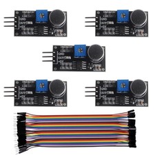 LM393 Sound Sensor Module High Sensitivity Microphone Detection 5 Pack Arduino picture