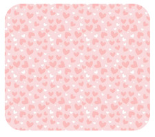 PINK HEART UNICORN BUNNY FLOWER VALENTINE FLORAL THEMED MOUSE PAD MOUSEPAD 9 X 7 picture