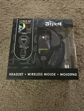 Disney Stitch Headset with Microphone, Wireless Mouse, and Mouse Pad Tech Bundle picture