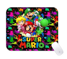 Super Mario Colorful Adventure Desk Mat Classic Video Game Mouse Pad picture
