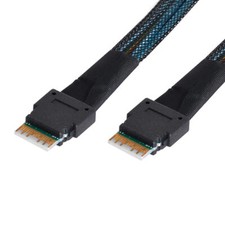 SFF-8654 Slim Target to PCI-E Slimline SAS 4.0 SFF-8654 4i 38pin Host Cable 50cm picture