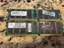 Lot of 2 512MB DDR-266 PC2100 184-Pin Desktop RAM DIMMs 1GB Untested picture