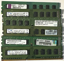 12GB Lot of (6) 2GB PC3-10600U DDR3-1333 Desktop Ram Memory Mixed Brands/Models picture