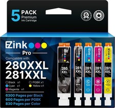 5pack E-Z Ink Pro PGI280XXL CLI281XXL Compatible for Canon Tr8620a Ink Cartridge picture