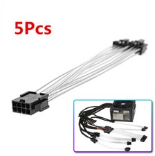 5x Copper PCIE 8 pin Female to Dual PCI-E 6+2 pin Male GPU Power Cable Splitter picture