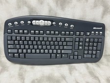 Microsoft Wireless MultiMedia Keyboard 1.1 Model 1014 WUR0313 X10-29274 Tested picture