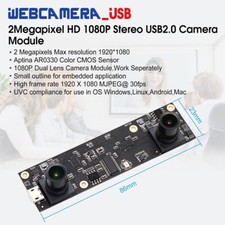 ELP Dual Lens 1080P USB Camera Module USB2.0 Aptina AR0330 MJPEG 30fps 1920*1080 picture