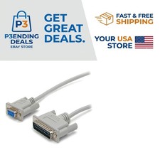 10 ft  Cross Wired Serial Null Modem Cable - Enhanced Data Connectivity picture