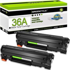 2PK CB436A Toner Compatible with HP 36A LaserJet P1505N P1505 M1522N M1522NF picture