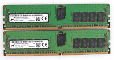 Lot 2x 16GB (32GB) Micron MTA18ASF2G72PDZ-2G3B1II PC4-19200 2400MHz RDIMM RAM picture