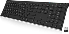 Arteck 2.4G USB Wireless Keyboard Full Size Keyboard for Computer/Pc/Laptop picture