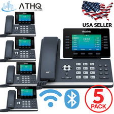 PACK OF 5 Yealink SIP-T54W 16-Line Color Display IP VoIP Phone Bluetooth Wi-Fi picture