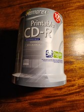 Memorex Printable CD-R blank discs - new, unopened, 100 total pcs. picture