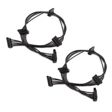 Cable Matters 2-Pack 15 Pin SATA Power Splitter 1 to 4, 18 Inch 18AWG Extension picture