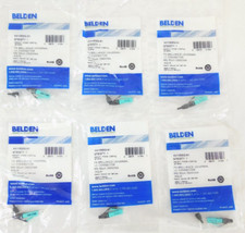 Belden AX105202-S1 FX Brilliance OM3 OM4 LC Connector MM 50um Aqua QUANTITY OF 6 picture