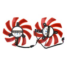 2pcs 85mm Fan Replacement for XFX RX480 RX550 RX560 RX570 GPU Cooling 4pin picture