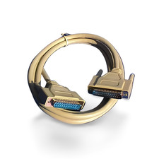 10ft DB25 Male to DB25 Male Cable - Beige picture