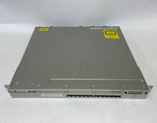 Cisco Catalyst 3850 12-Port SFP Network Switch WS-C3850-12S-S. Ears, 1x PSU picture