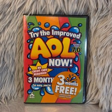 AOL 7.0 Canadian Version Software CD-ROM 3 Months Free Trial Windows Mac Vintage picture