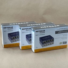Lot of 3 NETGEAR ProSAFE GS105v5 5-Port Gigabit Unmanaged Switches New Sealed picture