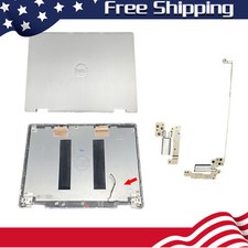 Silver Back Cover Top w/Antenna/ hinges For Dell Inspiron 15MF 7000 7569 7579 US picture
