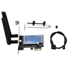 FV-AC1200 WiFi Adapter PCIe Dual Band 802.11ac Bluetooth 4.0 w/ 2 Antennas picture