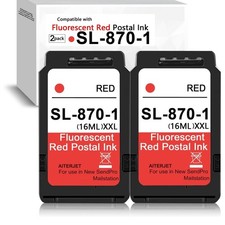 SL-870-1 XXL Fluorescent Red Ink Cartridge 2-Pack for SendPro Mailstation (CSD1) picture