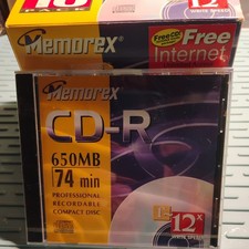 10 Pack Memorex CD-R 650MB 74min Professional Recordable CDS individually sealed picture