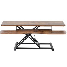 VIVO Vintage Brown / Black Height Adjustable 48