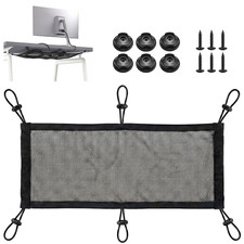 Turonic DM1 Under-Desk Cable Management Net Tray Organizer, No-Drill Install picture