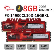G.SKILL Ripjaws 16GB Kit 2x 8GB 240Pin DDR3 1866MHz PC3-14900 Desktop Memory RAM picture