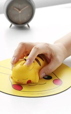 Pokemon Pikachu Figure Bluetooth Wireless Computer Mouse 1200dpi Korea Limited picture