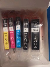 LxTek 280XXL 281XXL Ink Cartridge 5 Pack for Canon TR Series Printers W/Chip  picture