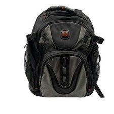 SwissGear by Wegner Synergy Backpack Laptop Black Gray Ballistic Travel Bag picture